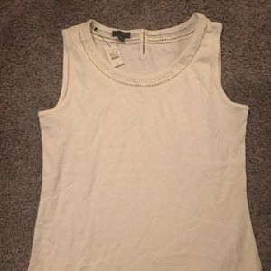 Talbots cream tank